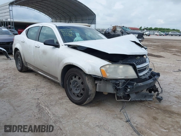 2014 Dodge Avenger SE with VIN 1C3CDZAB6EN219324, listed as a IAAI auction lot 42430841 with 177,104 mi miles and . Bid and sale history available at DreamBid. Image 1.