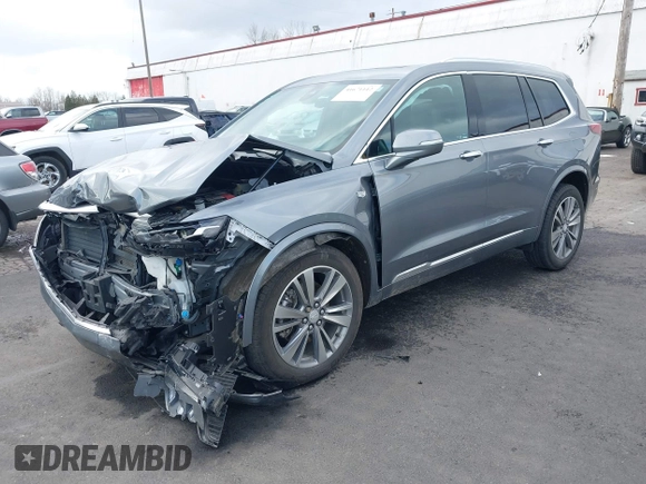 2021 Cadillac XT6 Premium Luxury with VIN 1GYKPDRS2MZ228111, listed as a IAAI auction lot 41671112 with 45,980 mi miles. Bid and sale history available at carsss.com. Image 17.