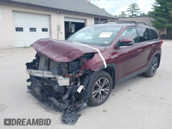 2019 Toyota Highlander LE with VIN 5TDBZRFH6KS943719, listed as a IAAI auction lot 42610730 with 64,089 mi miles and . Bid and sale history available at DreamBid. Image 6.