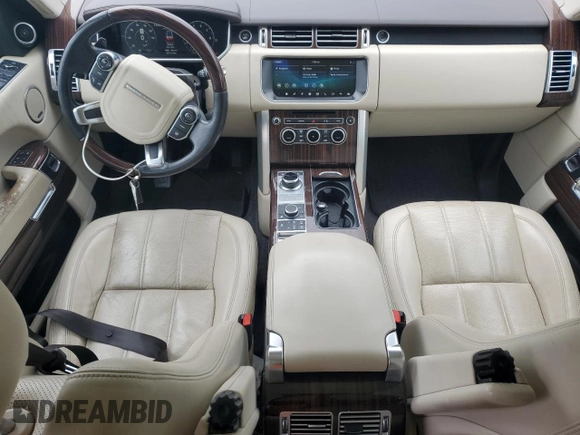 2017 Land Rover Range Rover HSE with VIN SALGS2FV2HA341048, listed as a Copart auction lot 58291295 with 135,135 mi miles and Salvage title. Bid and sale history available at DreamBid. Image 8.