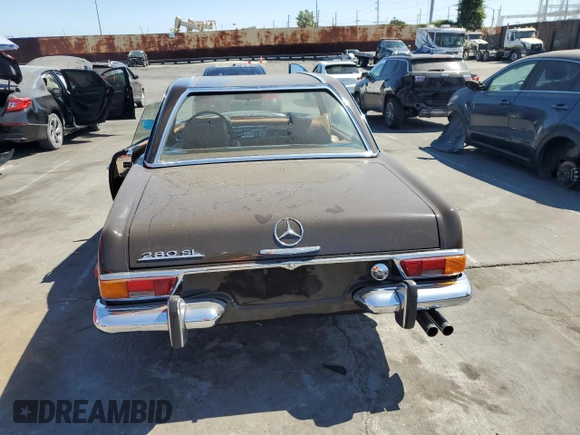 1970 Mercedes-Benz SL with VIN 11304412015305, listed as a Copart auction lot 65378684 with 83,202 mi miles and Salvage title. Bid and sale history available at DreamBid. Image 6.