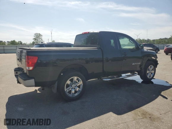 2008 Nissan Titan XE with VIN 1N6BA06A28N330045, listed as a Copart auction lot 52288595 with 211,906 mi miles and Salvage Title. Bid and sale history available at carsss.com. Image 3.