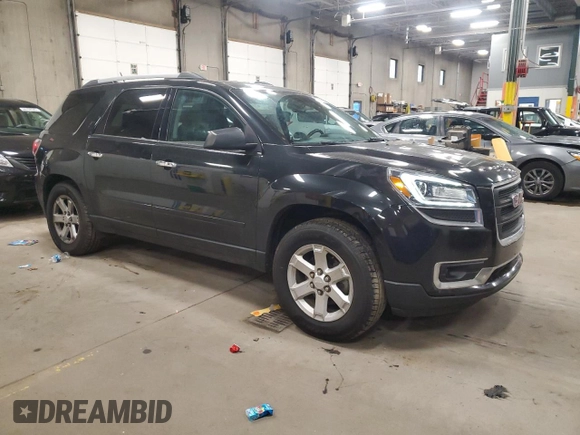 2014 GMC Acadia SLE with VIN 1GKKVPKDXEJ251262, listed as a Copart auction lot 57589015 with 166,000 mi miles and Salvage title. Bid and sale history available at DreamBid. Image 4.