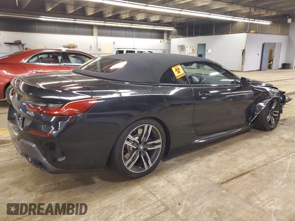 2021 BMW 8 Series 840i with VIN WBADZ4C08MCF18873, listed as a Copart auction lot 43263764 with 0 mi miles. Bid and sale history available at carsss.com. Image 3.