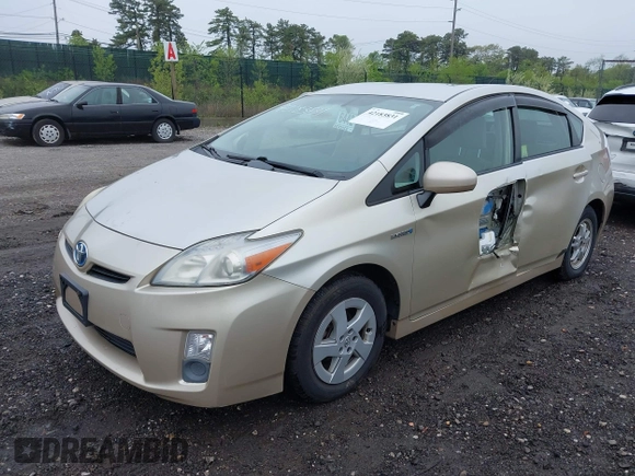 2010 Toyota Prius II with VIN JTDKN3DU9A0212664, listed as a IAAI auction lot 42183831 with 120,094 mi miles. Bid and sale history available at carsss.com. Image 2.