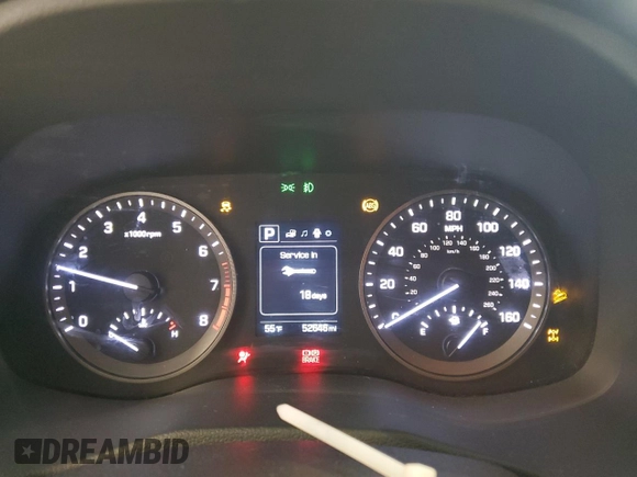 2018 Hyundai Tucson SEL with VIN KM8J3CA40JU783079, listed as a Copart auction lot 51858925 with 52,646 mi miles and Salvage Title. Bid and sale history available at carsss.com. Image 9.