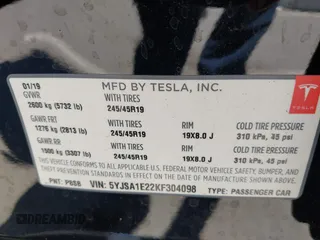 2019 Tesla Model S 75D с VIN 5YJSA1E22KF304098, выставлен на аукционе IAAI как лот 42293794 с пробегом 49 545 миль миль и . История ставок и продаж доступна на DreamBid. Изображение 9.
