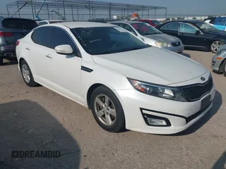2015 Kia Optima LX z VIN KNAGM4A73F5559606, wystawiony jako IAAI lot #42241613 z przebiegiem 59 721 mil mil oraz . Historia ofert i sprzedaży dostępna na DreamBid. Obrazek 1.