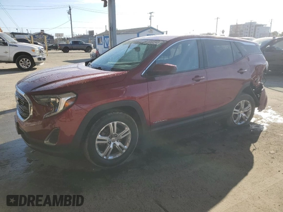 2020 GMC Terrain SLE with VIN 3GKALMEV0LL238207, listed as a Copart auction lot 47496845 with 52,568 mi miles and Salvage Title. Bid and sale history available at carsss.com. Image 1.
