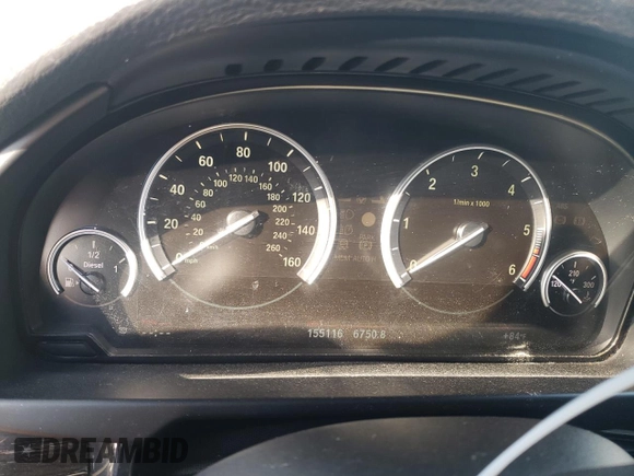 2014 BMW X5 xDrive35d with VIN 5UXKS4C51E0J96487, listed as a Copart auction lot 44034845 with 155,116 mi miles and Salvage Title. Bid and sale history available at carsss.com. Image 9.