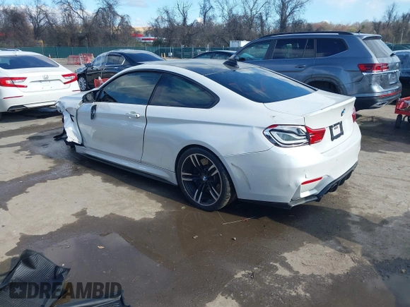 2018 BMW M4 z VIN WBS4Y9C56JAA92518, wystawiony jako IAAI lot #41887765 z przebiegiem 62 890 mil mil oraz . Historia ofert i sprzedaży dostępna na DreamBid. Obrazek 3.