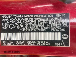 2013 Lexus CT 200h z VIN JTHKD5BH3D2165045, wystawiony jako Copart lot #59756555 z przebiegiem 106 547 mil mil oraz Tytuł czysty. Historia ofert i sprzedaży dostępna na DreamBid. Obrazek 10.