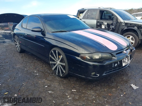 2004 Chevrolet Monte Carlo SS with VIN 2G1WX12K449116154, listed as a IAAI auction lot 41309420 with 270,387 mi miles. Bid and sale history available at carsss.com. Image 1.