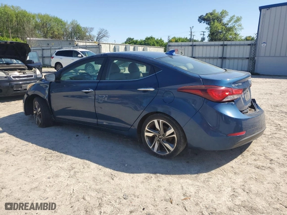 2014 Hyundai Elantra SE with VIN KMHDH4AE0EU145532, listed as a Copart auction lot 52524805 with 180,010 mi miles and Clean Title. Bid and sale history available at carsss.com. Image 2.