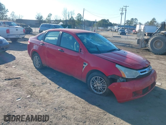 2008 Ford Focus SE with VIN 1FAHP35N18W272267, listed as a IAAI auction lot 41003854 with 239,062 mi miles. Bid and sale history available at carsss.com. Image 1.