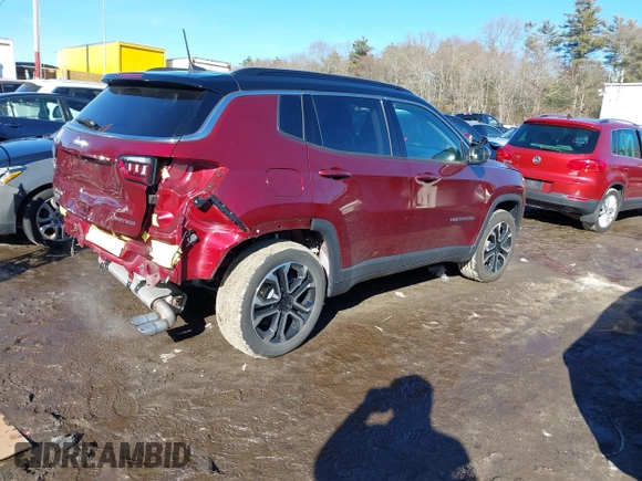 2022 Jeep Compass Limited z VIN 3C4NJDCB9NT193699, wystawiony jako IAAI lot #41574414 z przebiegiem 18 738 mil mil oraz . Historia ofert i sprzedaży dostępna na DreamBid. Obrazek 4.