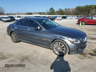 2017 Mercedes-Benz C C 300 with VIN 55SWF4JB9HU190666, listed as a Copart auction lot 43751165 with 122,002 mi miles and Salvage Title. Bid and sale history available at carsss.com. Image 4.