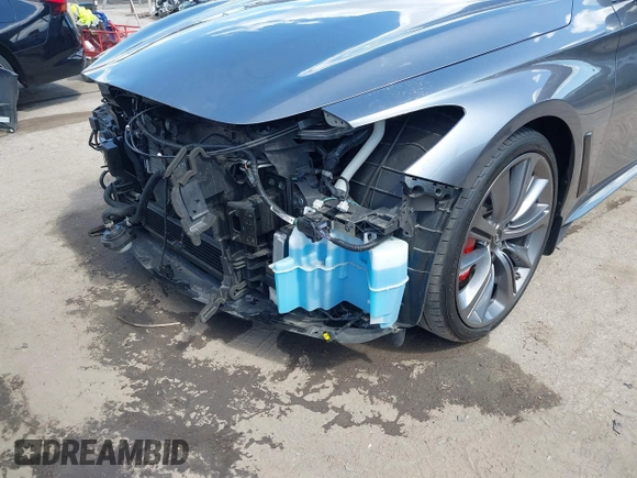 2021 Infiniti Q60 Red Sport 400 with VIN JN1FV7LLXMM560314, listed as a IAAI auction lot 41930067 with 47,818 mi miles and . Bid and sale history available at DreamBid. Image 18.