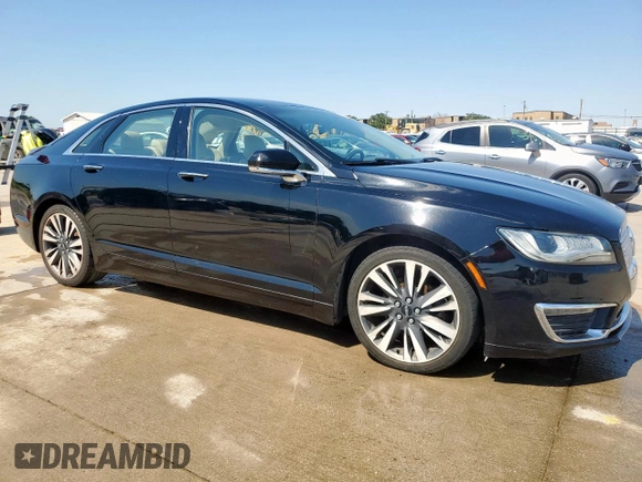 2017 Lincoln MKZ Select with VIN 3LN6L5C9XHR617857, listed as a Copart auction lot 56862215 with 129,309 mi miles and Salvage title. Bid and sale history available at DreamBid. Image 4.