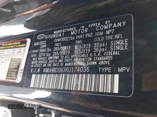 2024 Genesis GV80 with VIN KMUHBDSB3RU174036, listed as a IAAI auction lot 41992632 with 40,352 mi miles and . Bid and sale history available at DreamBid. Image 9.