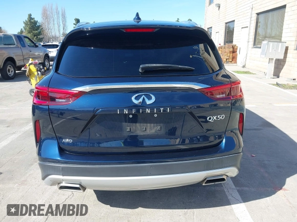 2019 Infiniti QX50 Essential with VIN 3PCAJ5M3XKF117723, listed as a IAAI auction lot 41549979 with 36,044 mi miles and . Bid and sale history available at DreamBid. Image 16.
