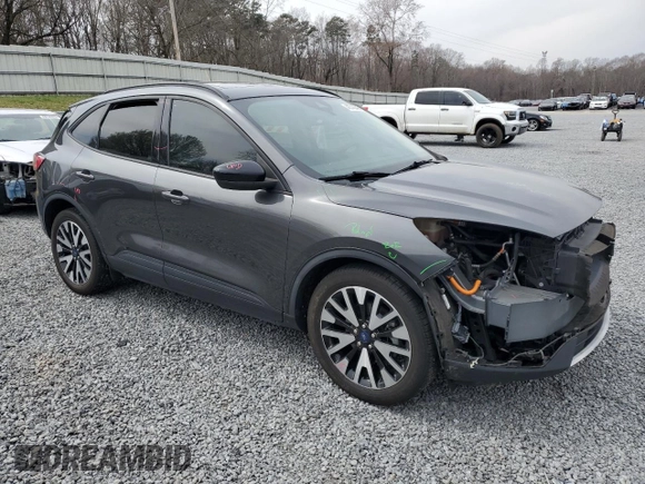 2020 Ford Escape SE Sport Hybrid with VIN 1FMCU0BZ1LUB31301, listed as a Copart auction lot 48745645 with 124,101 mi miles and Salvage Title. Bid and sale history available at carsss.com. Image 4.