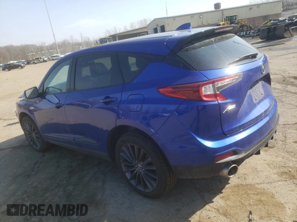2022 Acura RDX PMC Edition with VIN 5J8TC2H86NL007987, listed as a Copart auction lot 44379844 with 0 mi miles. Bid and sale history available at carsss.com. Image 2.