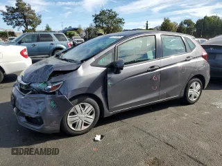 2019 Honda Fit LX with VIN 3HGGK5H42KM733570, listed as a Copart auction lot 65979805 with 56,283 mi miles and Salvage title. Bid and sale history available at DreamBid. Image 1.
