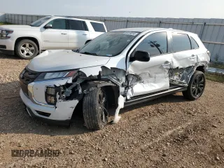 2022 Mitsubishi Outlander Sport ES with VIN JA4APUAU4NU017791, listed as a Copart auction lot 69418014 with 34,823 mi miles and Salvage Title. Bid and sale history available at carsss.com. Image 1.