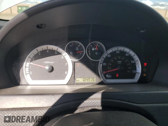 2008 Chevrolet Aveo LT with VIN KL1TG56658B261388, listed as a Copart auction lot 45560525 with 104,915 mi miles and Salvage title. Bid and sale history available at DreamBid. Image 9.