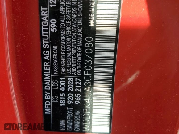2012 Mercedes-Benz SLK 250 z VIN WDDPK4HA3CF037080, wystawiony jako Copart lot #87970195 z przebiegiem 132 263 mil mil oraz Czysty tytuł • Clean title. Historia ofert i sprzedaży dostępna na DreamBid. Obrazek 12.