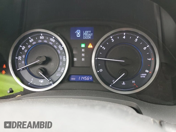 2012 Lexus IS 250 with VIN JTHCF5C20C5053860, listed as a Copart auction lot 58081105 with 114,564 mi miles and Salvage title. Bid and sale history available at DreamBid. Image 9.