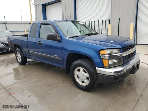 2005 Chevrolet Colorado LS Z85 with VIN 1GCCS196758216389, listed as a Copart auction lot 45340965 with 124,533 mi miles and Salvage Title. Bid and sale history available at carsss.com. Image 4.