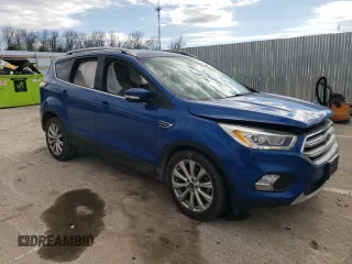 2017 Ford Escape Titanium with VIN 1FMCU0JD9HUD76425, listed as a Copart auction lot 50788845 with 118,072 mi miles and Salvage Title. Bid and sale history available at carsss.com. Image 4.