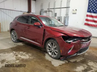 2021 Buick Envision Avenir with VIN LRBFZSR42MD166292, listed as a Copart auction lot 41737605 with 21,560 mi miles and Salvage Title. Bid and sale history available at carsss.com. Image 4.