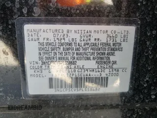 2023 Nissan Kicks SV with VIN 3N1CP5CV5PL558682, listed as a Copart auction lot 48479315 with 21,903 mi miles and Salvage Title. Bid and sale history available at DreamBid. Image 13.