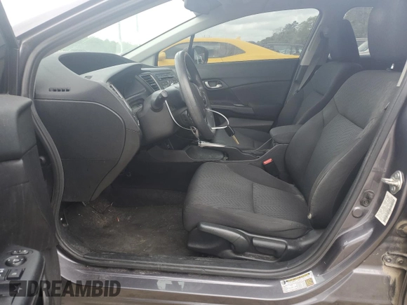 2015 Honda Civic Sedan LX with VIN 19XFB2F5XFE080510, listed as a Copart auction lot 50963455 with 199,565 mi miles and Salvage Title. Bid and sale history available at carsss.com. Image 7.