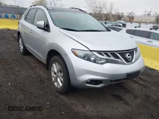 2012 Nissan Murano S with VIN JN8AZ1MW8CW209362, listed as a IAAI auction lot 42019846 with 136,060 mi miles. Bid and sale history available at carsss.com. Image 1.