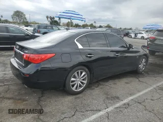 2016 Infiniti Q50 2.0t Premium with VIN JN1CV7AP4GM202199, listed as a Copart auction lot 48600515 with 112,485 mi miles and Salvage Title. Bid and sale history available at carsss.com. Image 3.