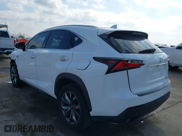 2016 Lexus NX 200t with VIN JTJYARBZ1G2039501, listed as a IAAI auction lot 41796628 with 99,924 mi miles. Bid and sale history available at carsss.com. Image 3.