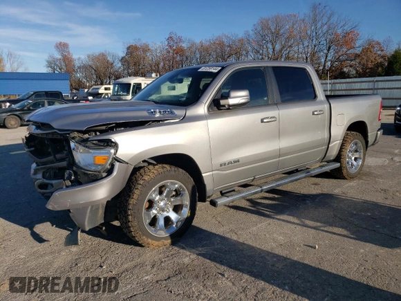 2022 Ram 1500 Lone Star with VIN 1C6SRFFT5NN232761, listed as a Copart auction lot 81259144 with 77,320 mi miles and Salvage title. Bid and sale history available at DreamBid. Image 1.