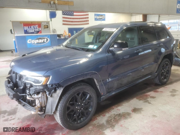 2021 Jeep Grand Cherokee Limited X with VIN 1C4RJFBG8MC788841, listed as a Copart auction lot 50310865 with 43,210 mi miles and Salvage Title. Bid and sale history available at carsss.com. Image 1.