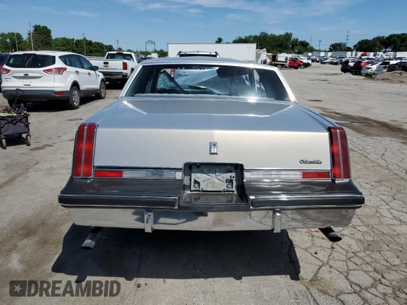 1983 Oldsmobile Cutlass z VIN 1G3AR47Y1DM336249, wystawiony jako Copart lot #59183524 z przebiegiem 90 645 mil mil oraz Szkoda całkowita • Salvage title. Historia ofert i sprzedaży dostępna na DreamBid. Obrazek 6.