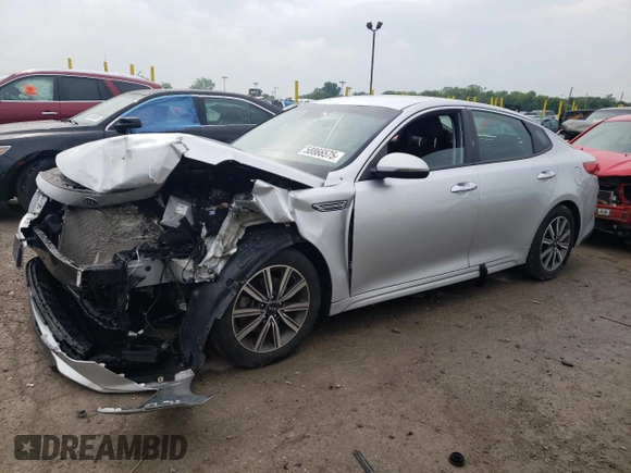 2019 Kia Optima LX with VIN 5XXGT4L30KG360938, listed as a Copart auction lot 58866575 with Not provided miles and Salvage title. Bid and sale history available at DreamBid. Image 1.