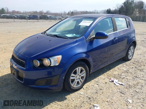 2013 Chevrolet Sonic LT with VIN 1G1JC6SG5D4220315, listed as a IAAI auction lot 41853166 with 69,970 mi miles. Bid and sale history available at carsss.com. Image 2.