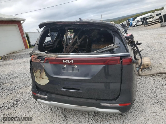 2022 Kia Carnival LXS with VIN KNDNB4H37N6123501, listed as a Copart auction lot 71453424 with 0 mi miles and Salvage Title. Bid and sale history available at carsss.com. Image 6.