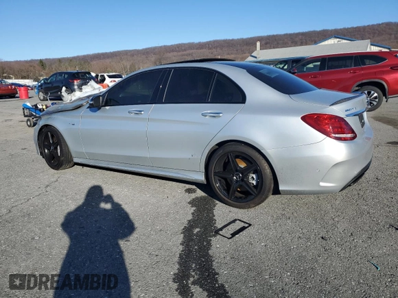 2018 Mercedes-Benz C 43 AMG z VIN 55SWF6EB6JU251015, wystawiony jako Copart lot #49628645 z przebiegiem Nie podano mil oraz Szkoda całkowita • Salvage title. Historia ofert i sprzedaży dostępna na DreamBid. Obrazek 2.