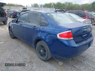 2008 Ford Focus SE with VIN 1FAHP35NX8W141855, listed as a IAAI auction lot 41916301 with 301,036 mi miles. Bid and sale history available at carsss.com. Image 3.