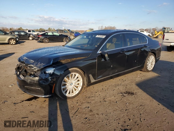 2018 BMW 7 Series 740i with VIN WBA7E2C59JG742891, listed as a Copart auction lot 78184903 with 43,189 mi miles. Bid and sale history available at carsss.com. Image 1.