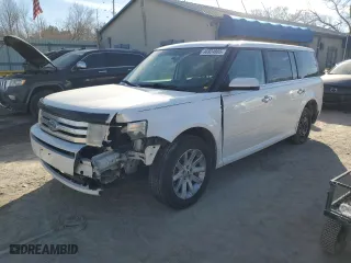 2010 Ford Flex SEL with VIN 2FMGK5CC0ABA91732, listed as a Copart auction lot 46924885 with 218,177 mi miles and Salvage Title. Bid and sale history available at carsss.com. Image 1.